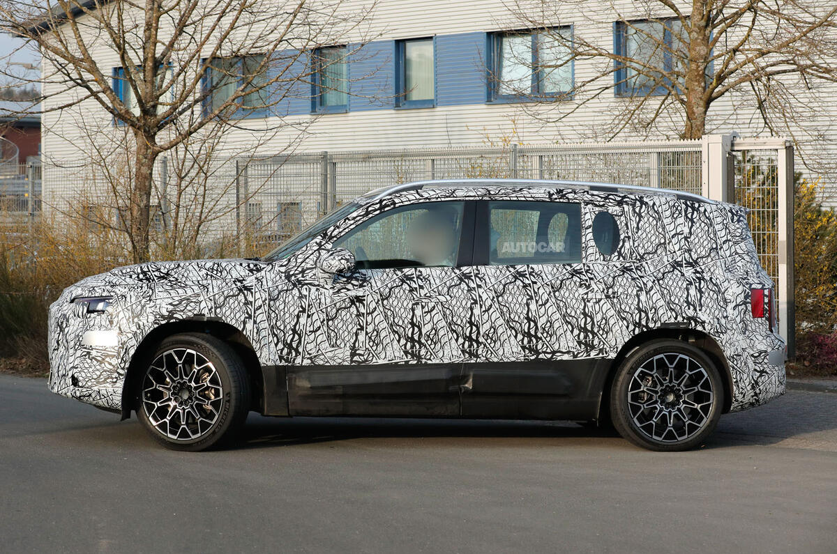 2026 Mercedes Benz GLB camo side 2026 Mercedes Benz GLB camo side