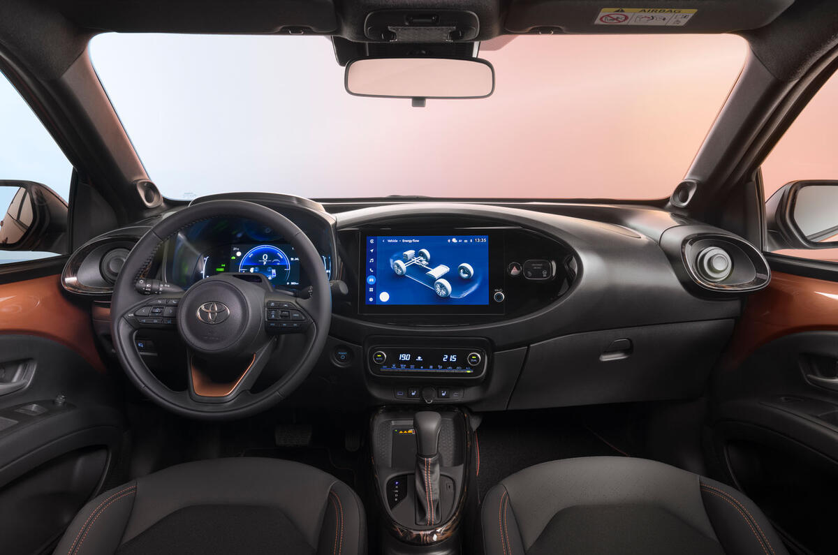 2026 Toyota Aygo X bronze dashboard 2026 Toyota Aygo X bronze dashboard