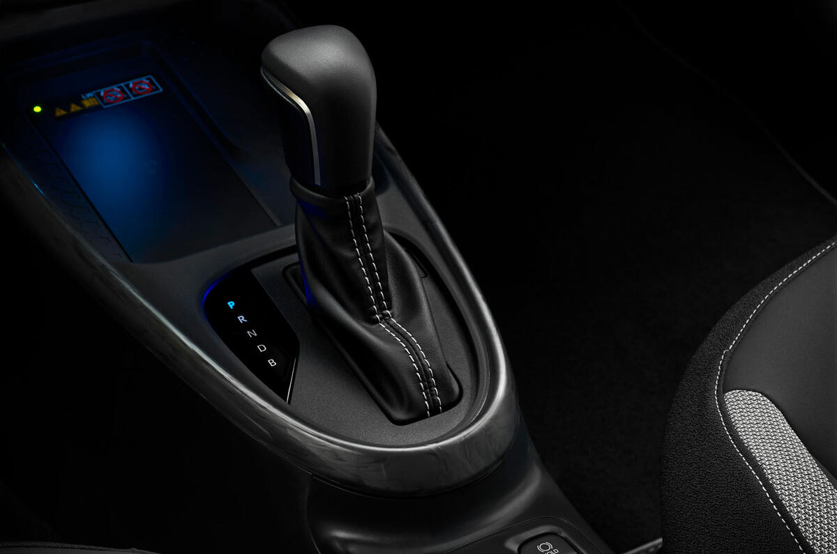 2026 Toyota Aygo X GR Sport gear selector detail 2026 Toyota Aygo X GR Sport gear selector detail
