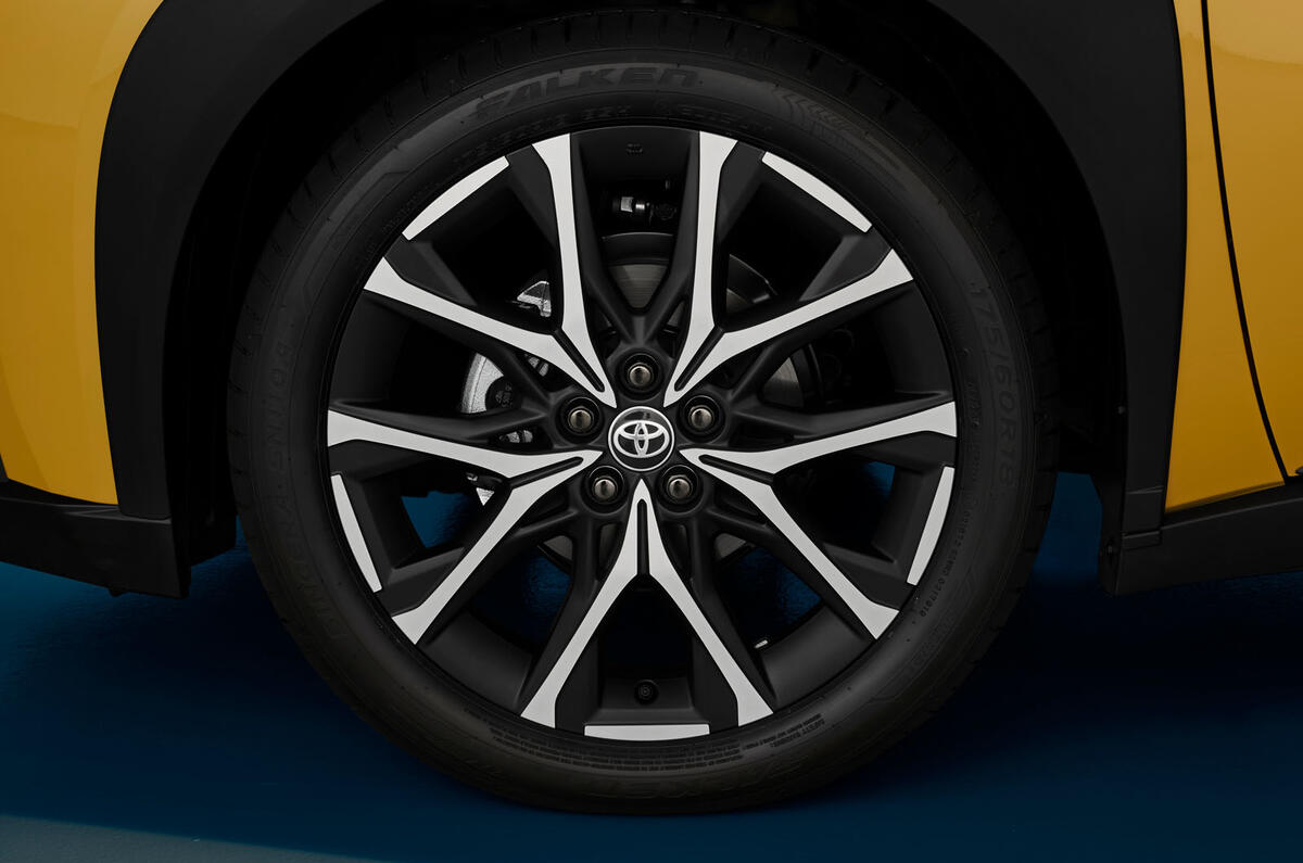 2026 Toyota Aygo X GR Sport wheel detail 2026 Toyota Aygo X GR Sport wheel detail