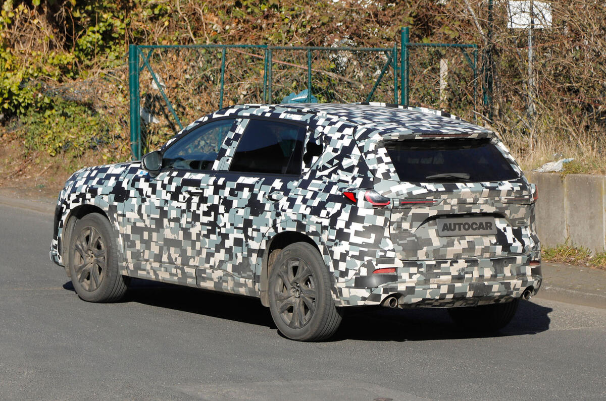 2027 Mazda CX 5 camo rear quarter 2027 Mazda CX 5 camo rear quarter