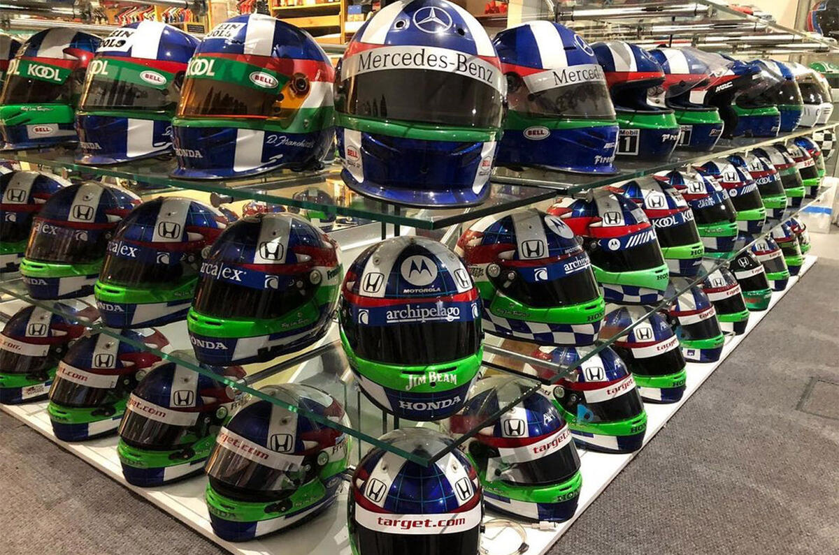20 Dario Franchitti helmets