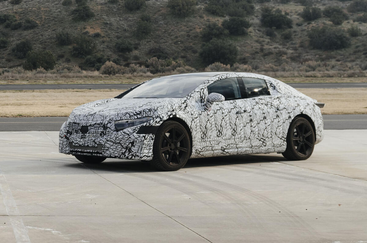 2021 Mercedes-Benz EQS camouflaged prototype 2021 Mercedes-Benz EQS camouflaged prototype