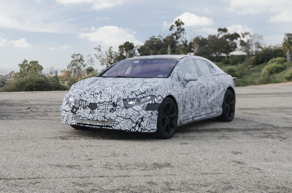 2021 Mercedes-Benz EQS camouflaged prototype 2021 Mercedes-Benz EQS camouflaged prototype