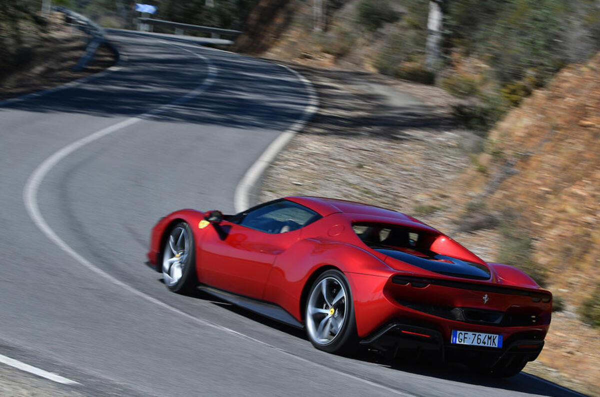 21 ferrari 296 gtb 2022 first drive review cornering rear