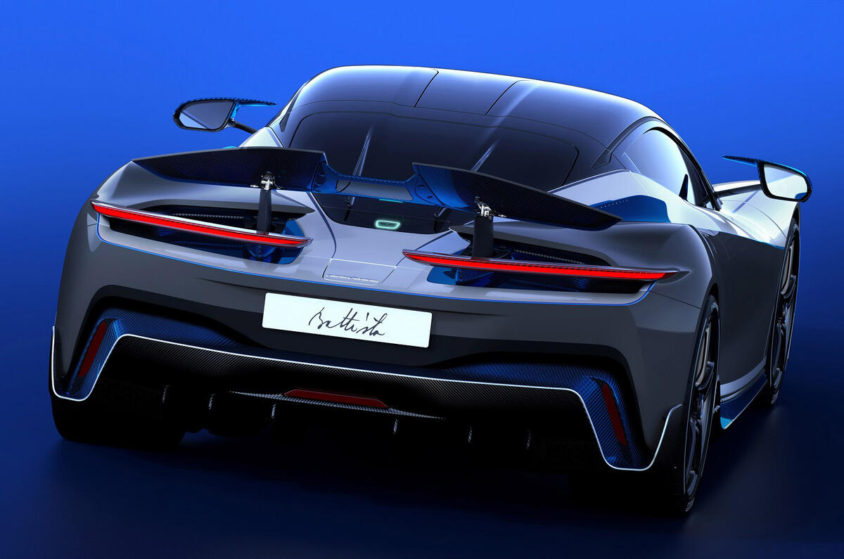 Pininfarina Battista Anniversario 2020 - stationary rear