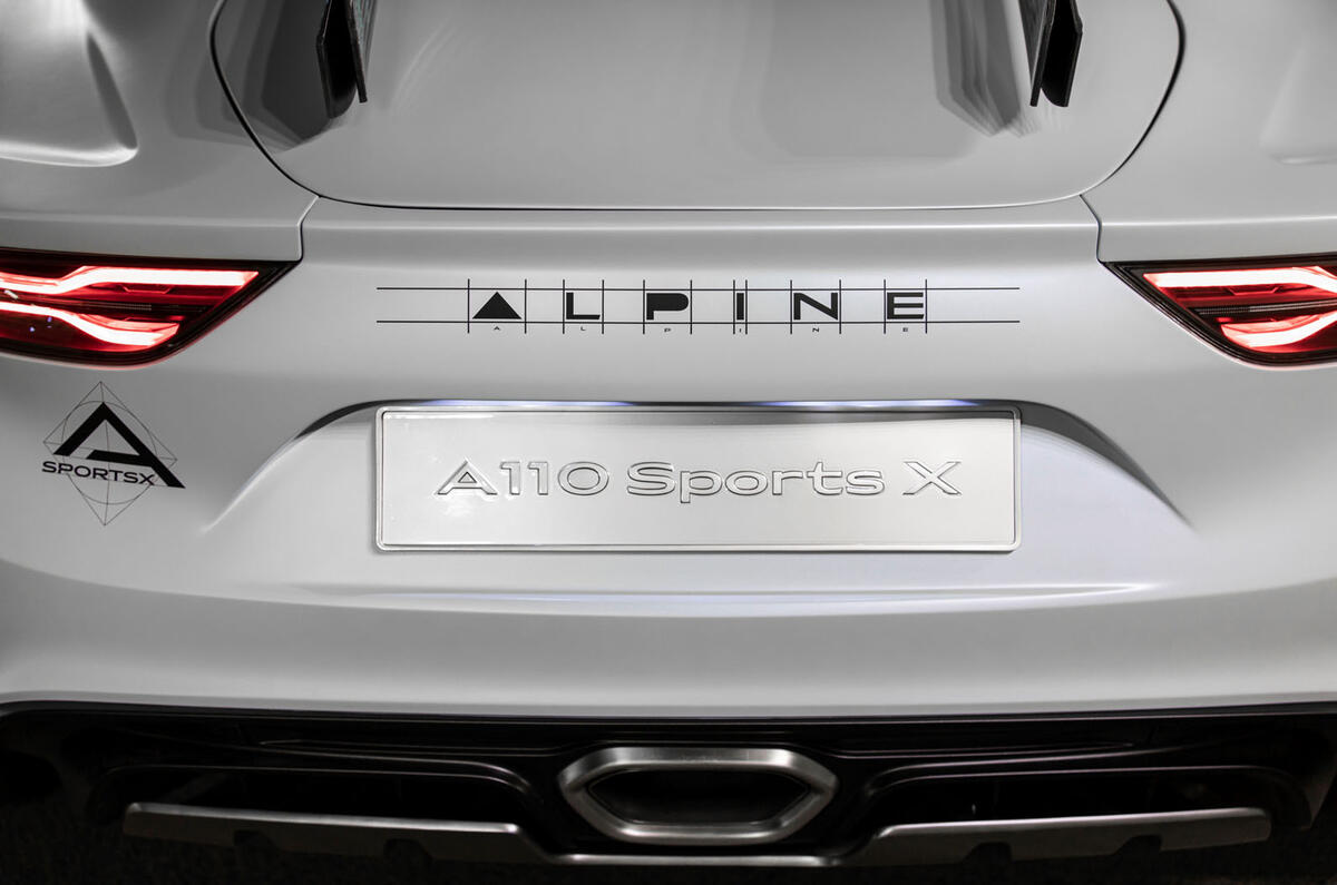 2020 Alpine A110 SportsX concept - numberplate