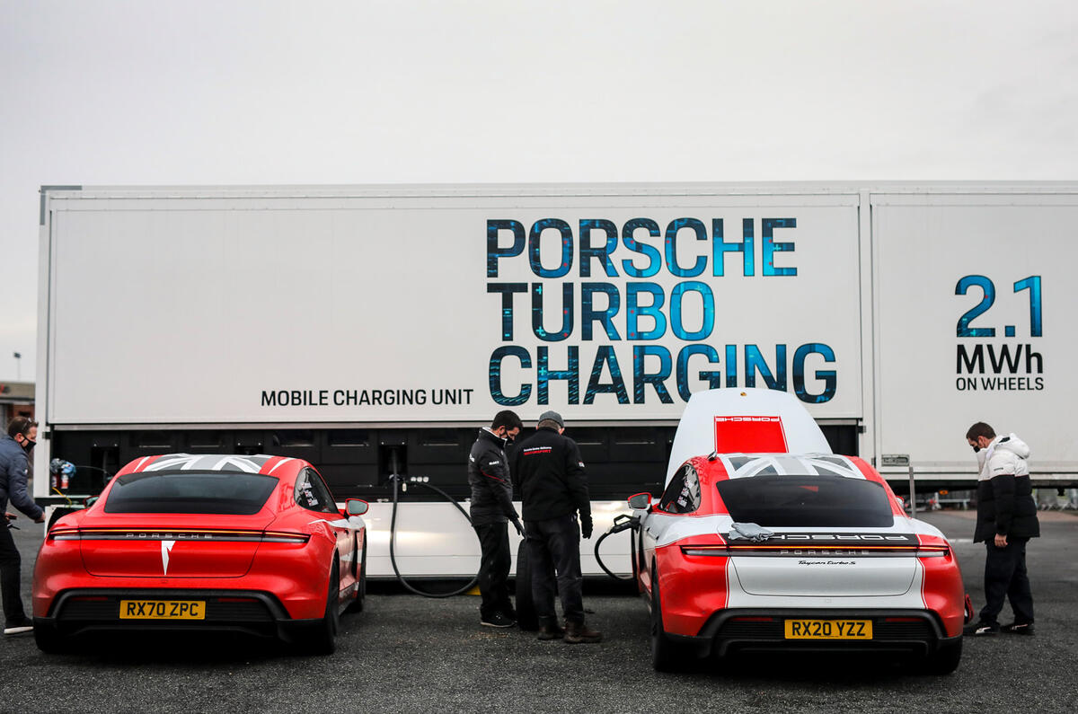 21 porsche taycan record 21 porsche taycan record