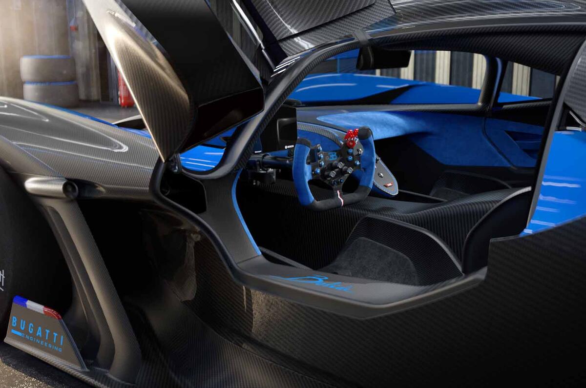 Bugatti Bolide interior