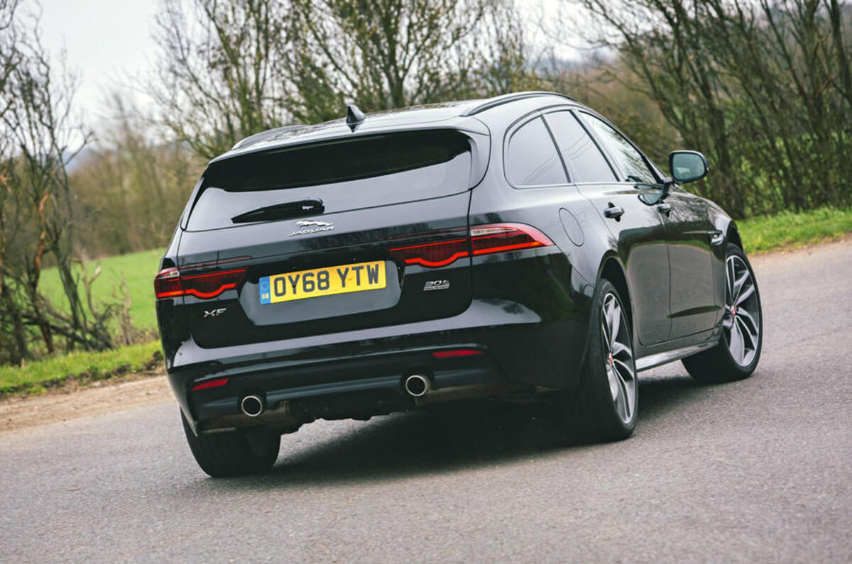Jaguar XF Sportbrake - cornering rear Jaguar XF Sportbrake - cornering rear