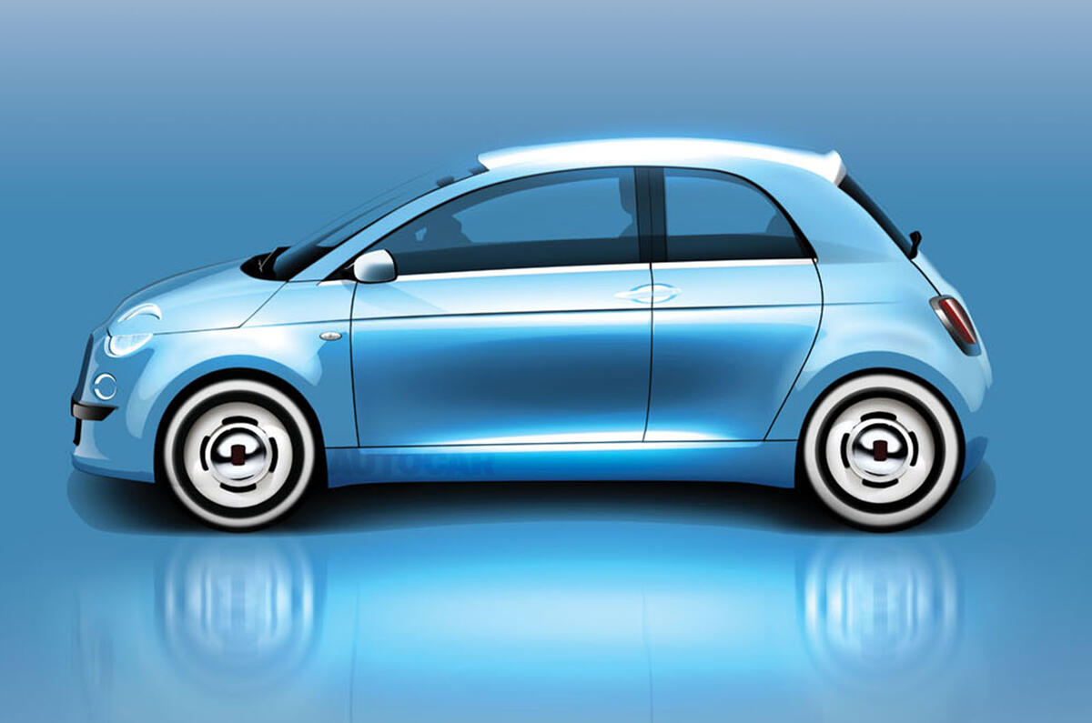 Fiat 500 render Fiat 500 render