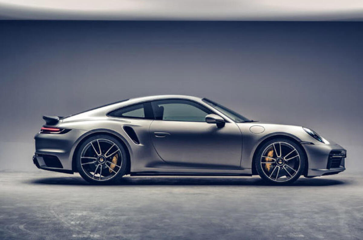 Porsche 911 Turbo S 2020 official images - side