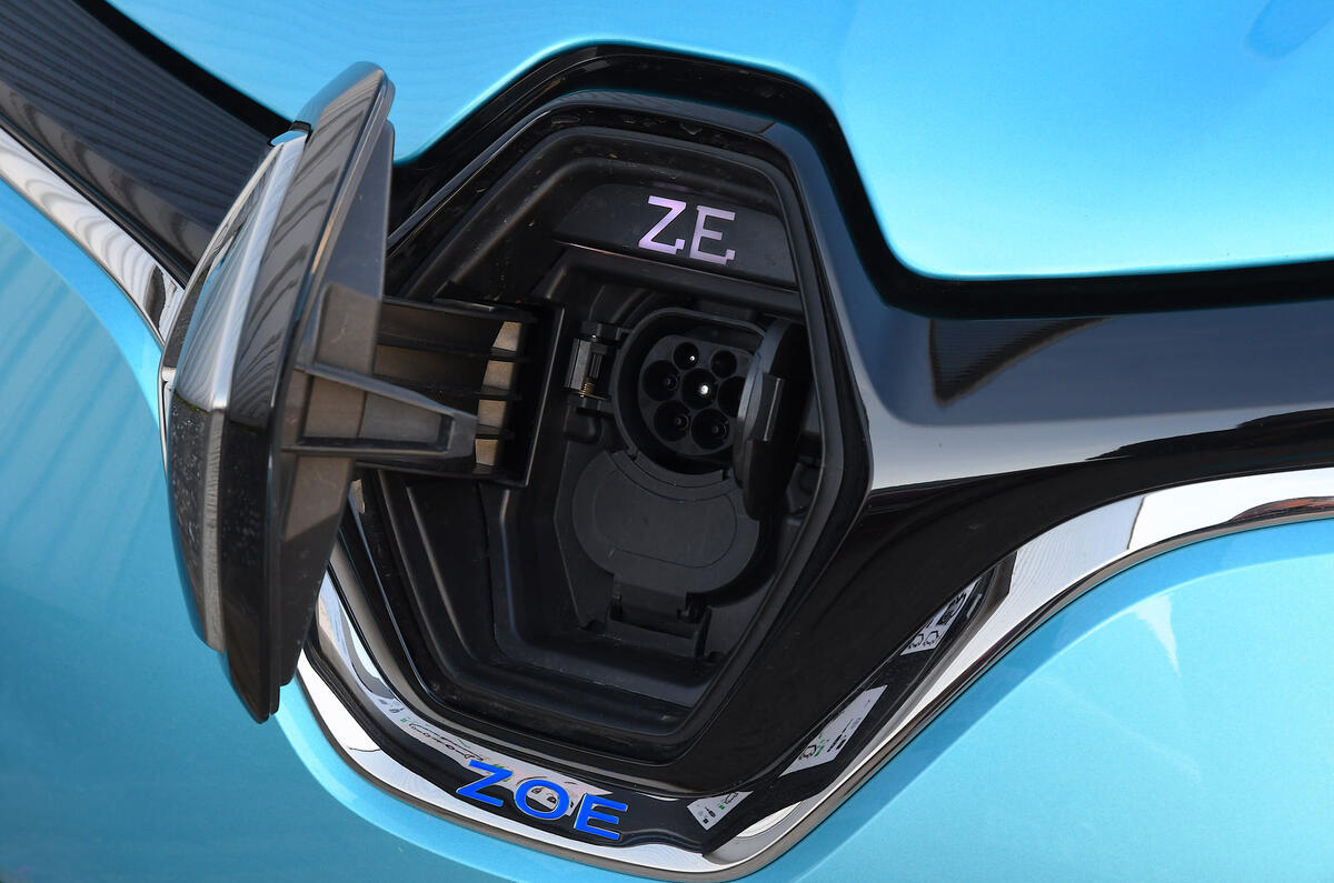 Renault Zoe - charging port Renault Zoe - charging port
