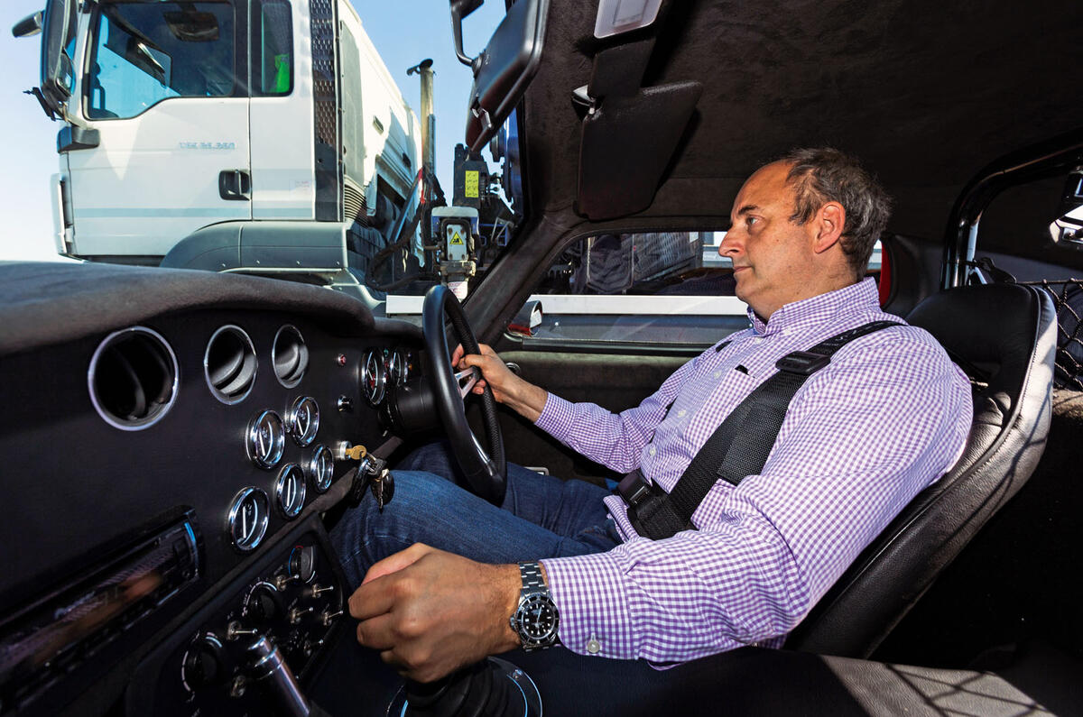 Frankel behind wheel side Frankel behind wheel side