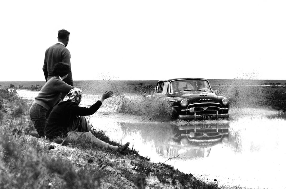 Toyota entered the 1957 Australian Rally with the Toyopet Crown Toyota entered the 1957 Australian Rally with the Toyopet Crown