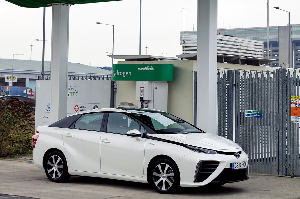 Toyota Mirai parked