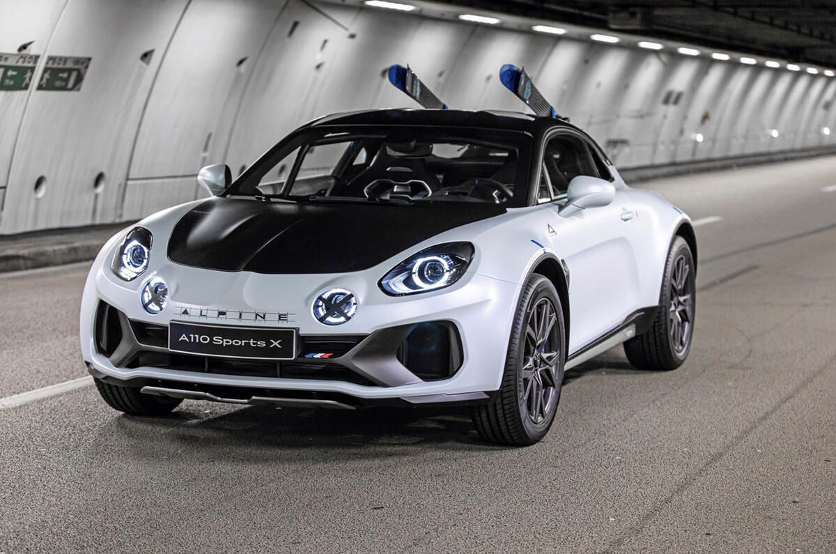 Alpine A110 SportsX concept 2020 - tracking front