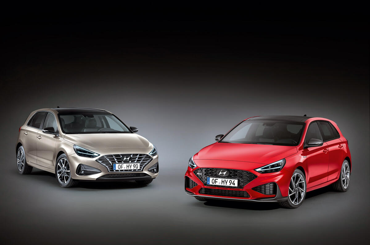 Hyundai i30 and i30 N-Line 2020 - stationary fronts Hyundai i30 and i30 N-Line 2020 - stationary fronts