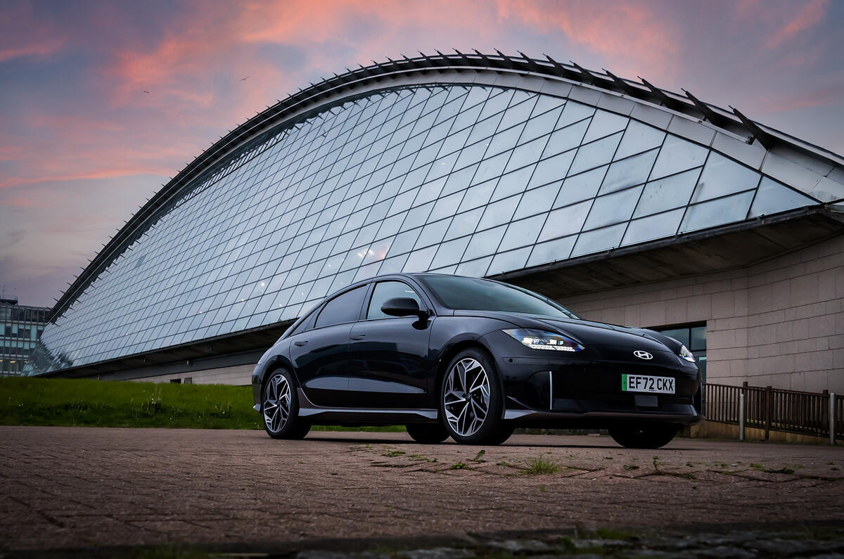 The Hyundai IONIQ 6's smart tech works with its streamlined form to deliver up to 338 miles of range