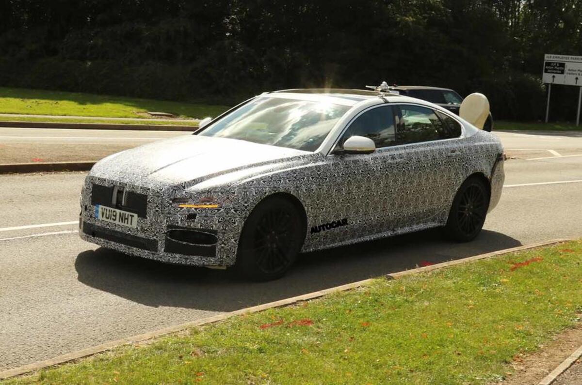 Jaguar XF update spy images