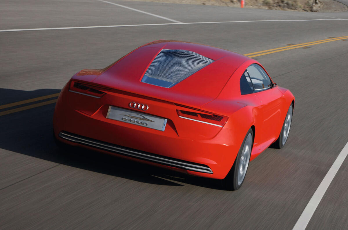 3 Audi E tron Concept 2010 official images dynamic rear