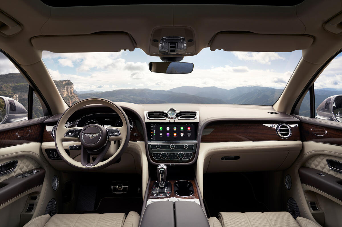 Bentley Bentayga facelift - interior Bentley Bentayga facelift - interior