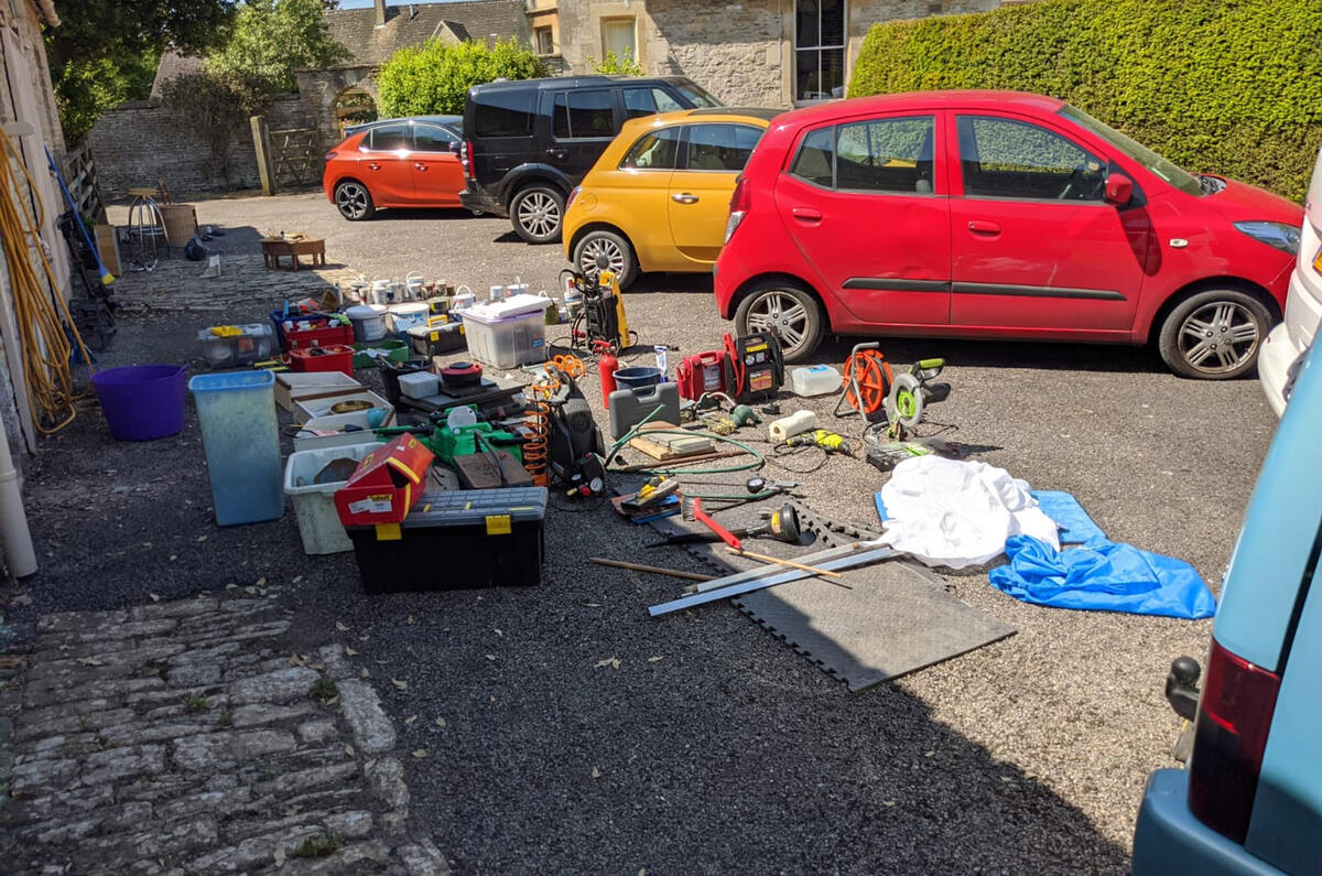 Cleaned out garage Cleaned out garage