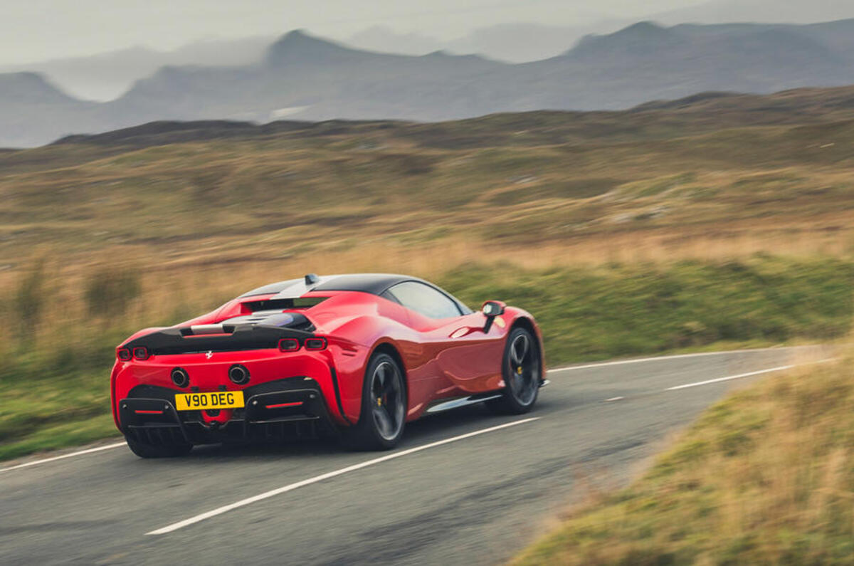 3 ferrari sf90 stradale 2021 road test review tracking rear 3 ferrari sf90 stradale 2021 road test review tracking rear