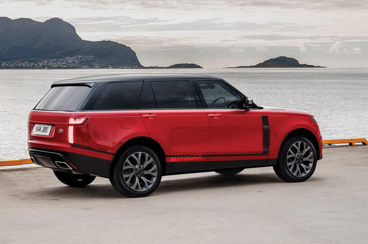 Land Rover Range Rover render 2020 - static rear Land Rover Range Rover render 2020 - static rear