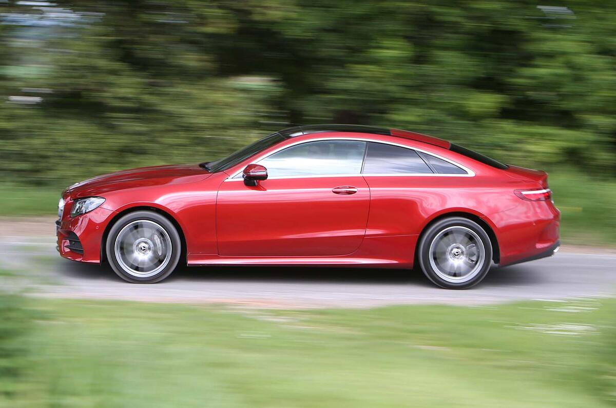 Mercedes E Class Coupe 2017 side tracking Mercedes E Class Coupe 2017 side tracking
