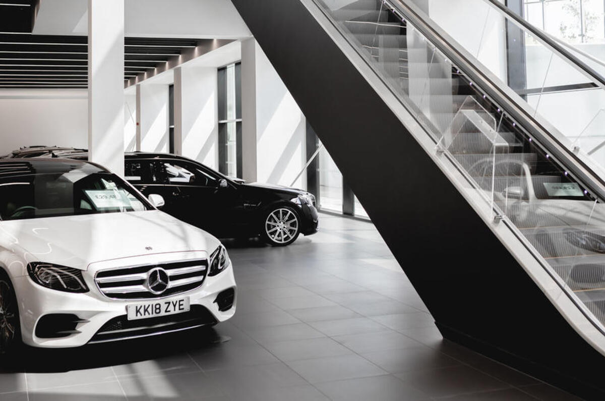 Mercedes showroom