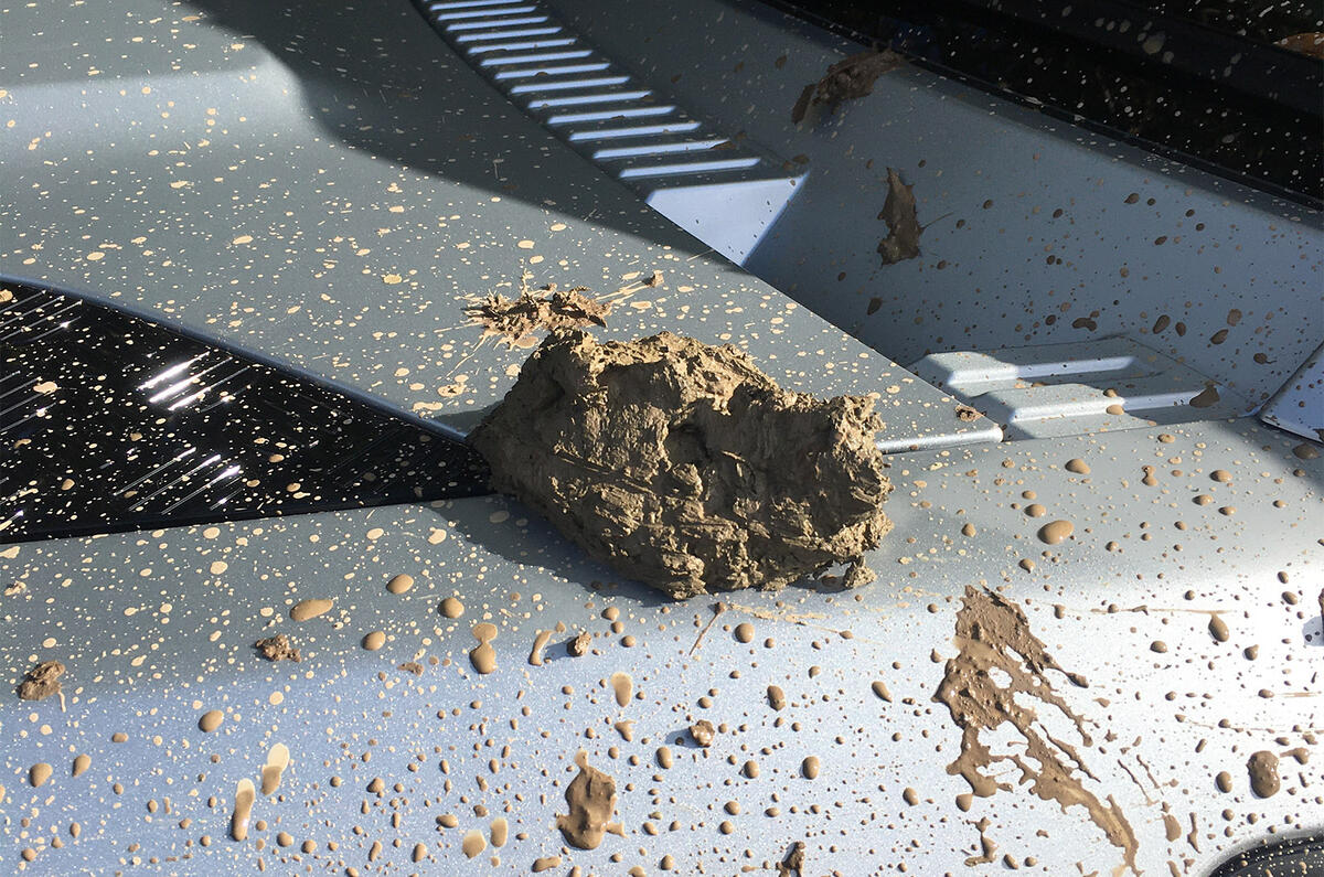 Mud on Land Rover Mud on Land Rover