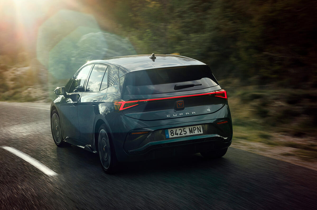CUPRA Born driving rear left