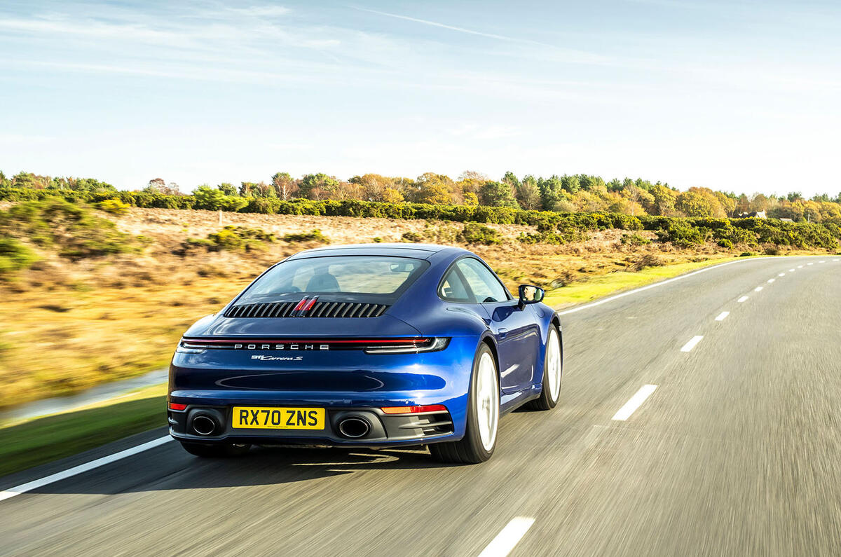 Autocar writers car of 2020 - Porsche 911 Carrera S manual rear