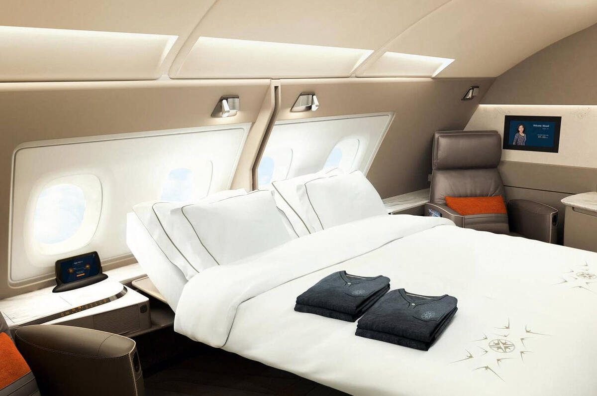 Singapore Airlines first class cabin Singapore Airlines first class cabin