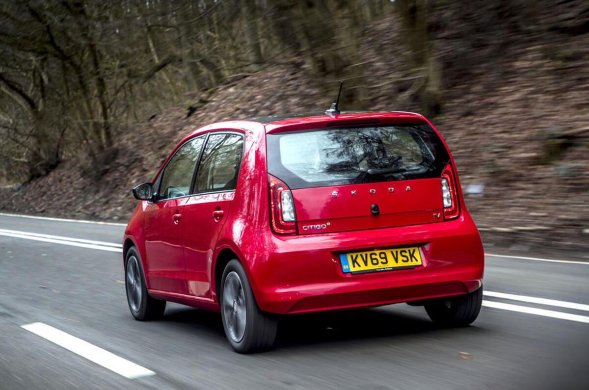 2020 Skoda Citigo-e iV review - rear 2020 Skoda Citigo-e iV review - rear