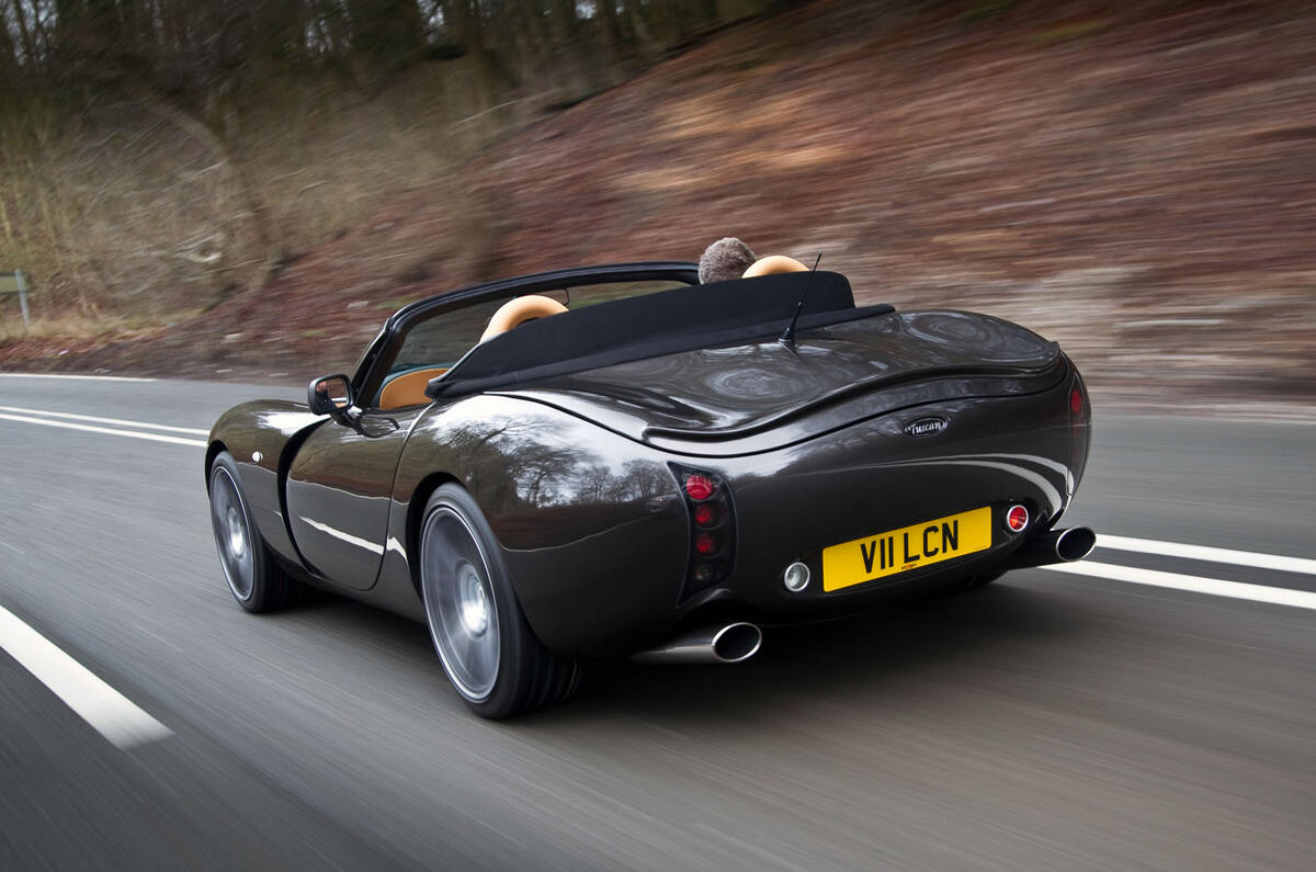 TVR Tuscan Vulcan - tracking rear TVR Tuscan Vulcan - tracking rear