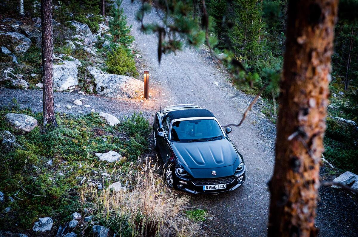 Fiat 124 Spider heads to the Arctic Circle