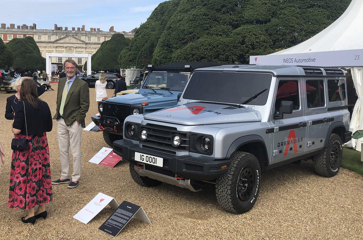 Ineos Grenadier and Jim Ratcliffe Ineos Grenadier and Jim Ratcliffe