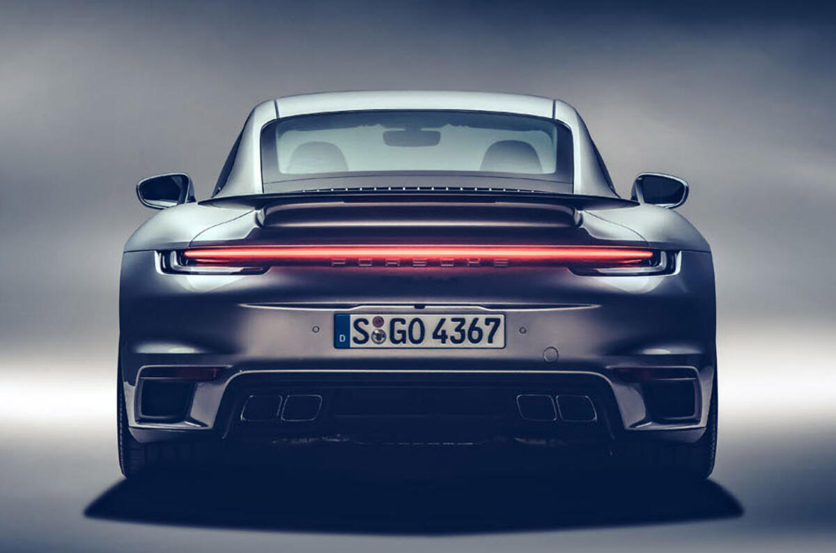 Porsche 911 Turbo S 2020 - stationary rear Porsche 911 Turbo S 2020 - stationary rear