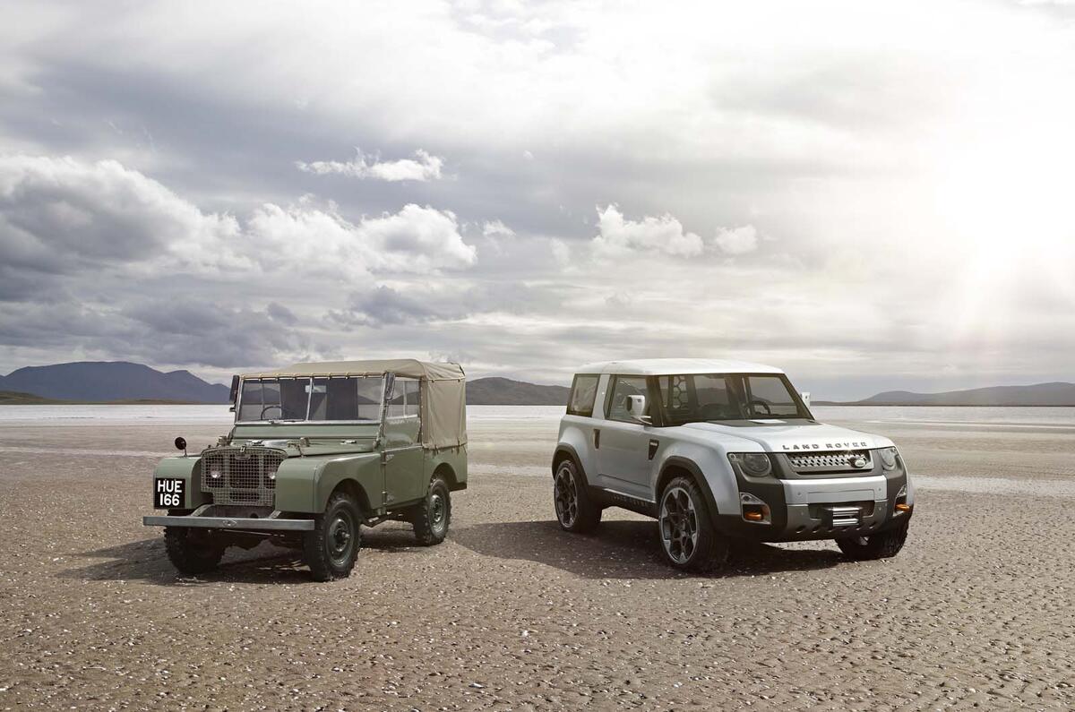 Land Rover Series I and DC100 concept