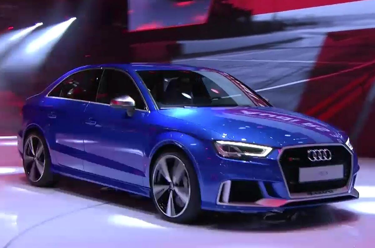 Audi RS3 at the Paris motor show 2016 - show report and gallery