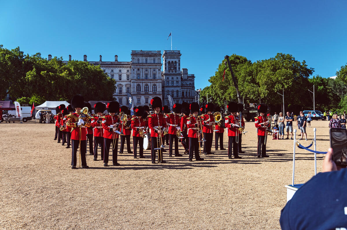 Rally for Heroes - armed guard