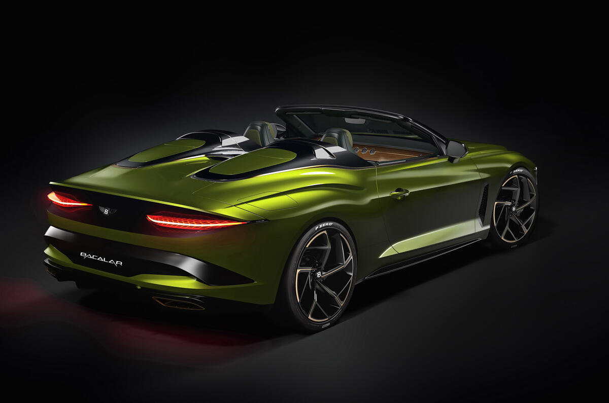 Bentley Bacalar Clerkenwell 2020 - static rear Bentley Bacalar Clerkenwell 2020 - static rear