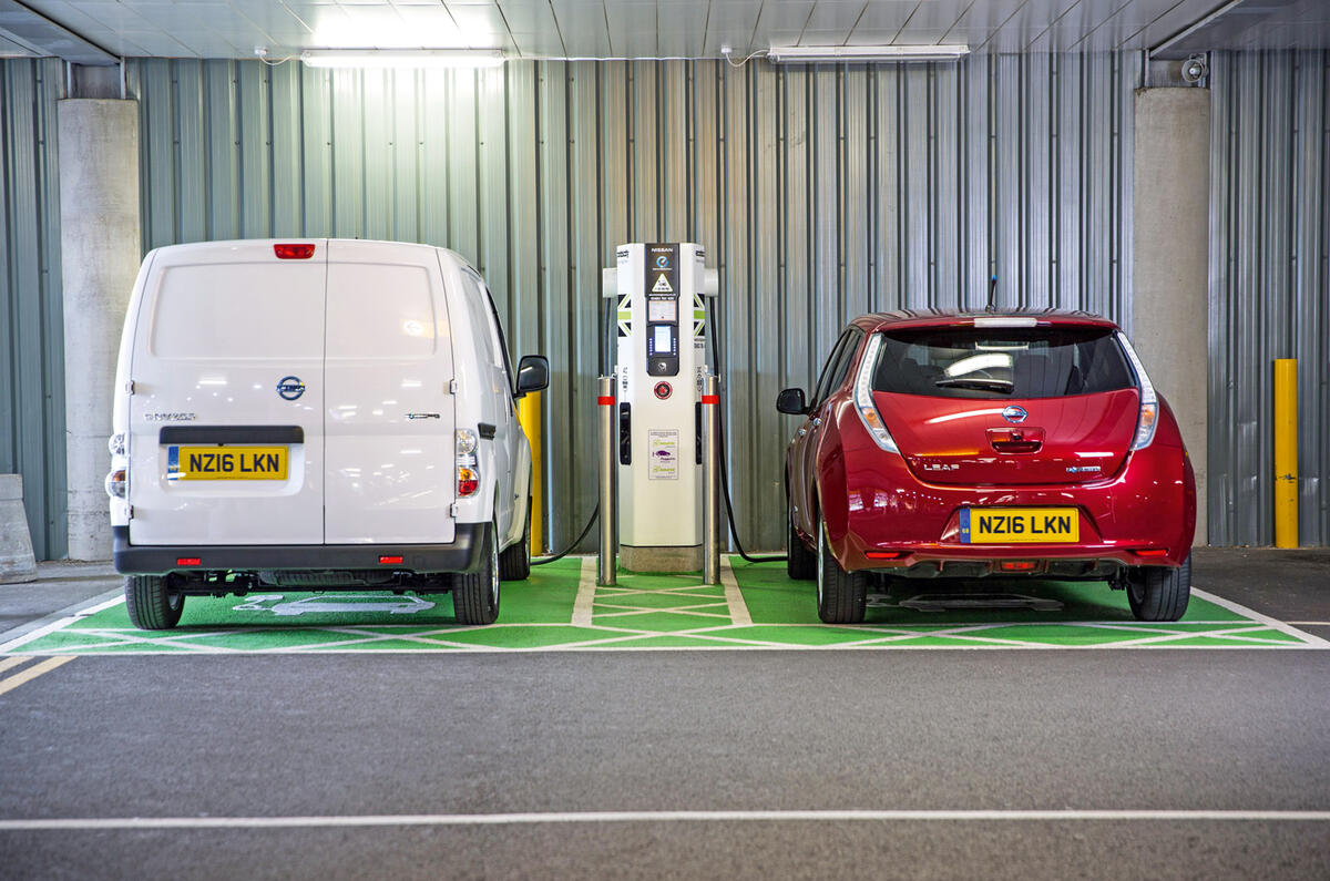 Electric cars charging