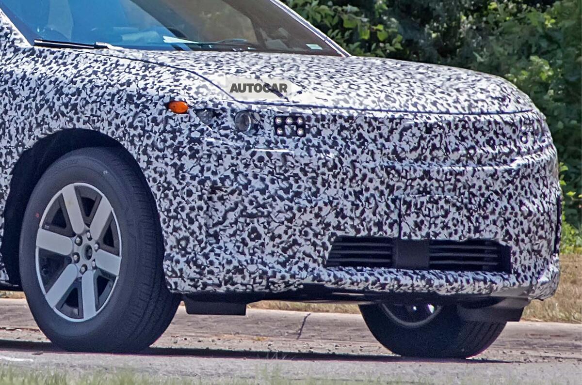 Honda Prologue camo 2022 front zoom Honda Prologue camo 2022 front zoom