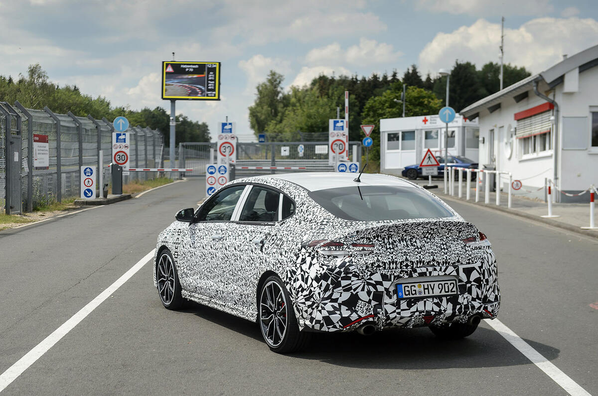 Hyundai i30 Fastback prototype official photo Nurburgring 3