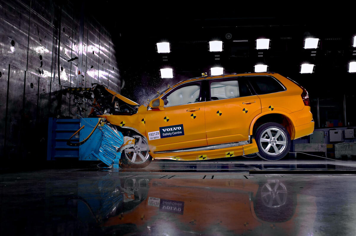 Volvo crash testing Volvo crash testing