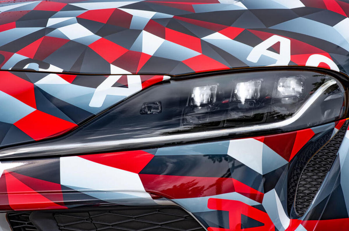 Toyota Supra prototype lights