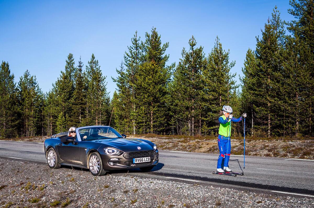 Fiat 124 Spider heads to the Arctic Circle